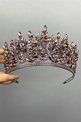 الجملة مجموعة مسحوق الظلام نموذج تاج الحناء الزفاف