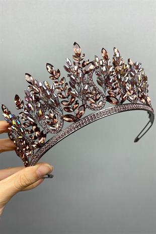 الجملة مجموعة مسحوق الظلام نموذج تاج الحناء الزفاف