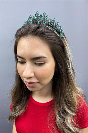 الجملة هيرا الأخضر الداكن نموذج تاج الحناء الزفاف