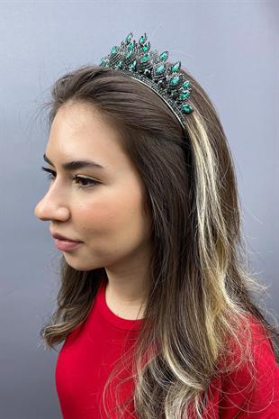 الجملة هيرا الأخضر الداكن نموذج تاج الحناء الزفاف