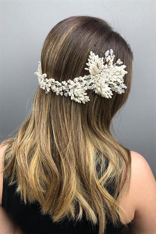 تاج حنة هيلين للعرائس بالكريستال واللؤلؤ بالجملة