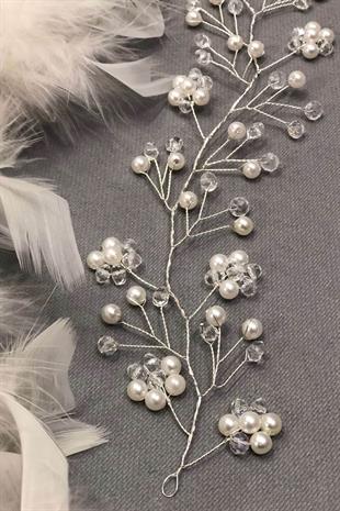 الجملة كريم اللؤلؤ والكريستال الشعر التبعي