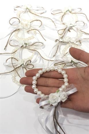 الجملة سوار العروسة اللؤلؤ كريم