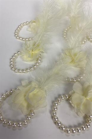 الجملة سوار العروسة ريشة كريم اللؤلؤ 10 قطعة