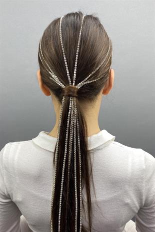 الجملة تصميم خاص الزفاف تاج الشعر التبعي مع حجر الكريستال