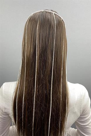 الجملة تصميم خاص الزفاف تاج الشعر التبعي مع حجر الكريستال