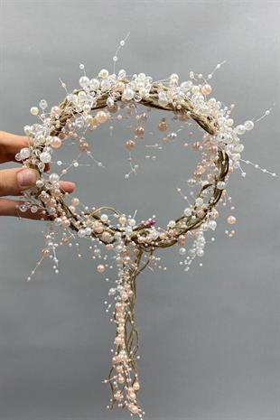 الجملة كريستال، كريم، لؤلؤة وتاج الزفاف الخوص