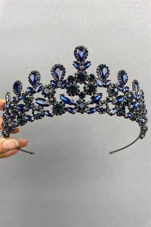 الجملة الأزرق الداكن بيتي نموذج تاج الحناء الزفاف