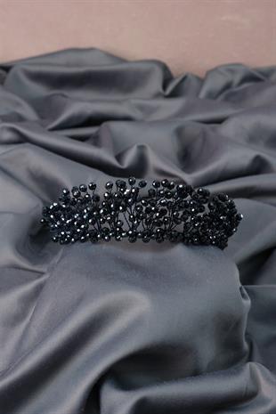 الجملة الأزرق الداكن كريستال مطرز العرسان تاج الحناء