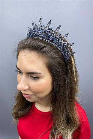 الجملة الأزرق الداكن ليونيس الزفاف تاج الحناء