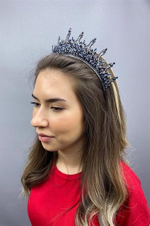 الجملة الأزرق الداكن ليونيس الزفاف تاج الحناء