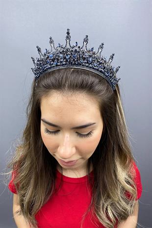 الجملة الأزرق الداكن ليونيس الزفاف تاج الحناء