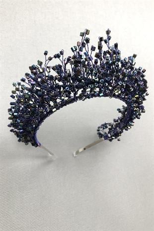 Wholesale Navy Blue Rigel Crystal Stone Henna and Bridal Crown