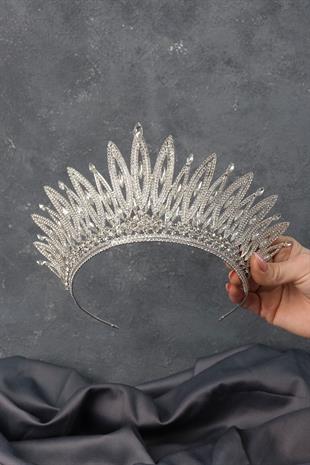 الجملة لارا ارتفاع نموذج تاج الزفاف