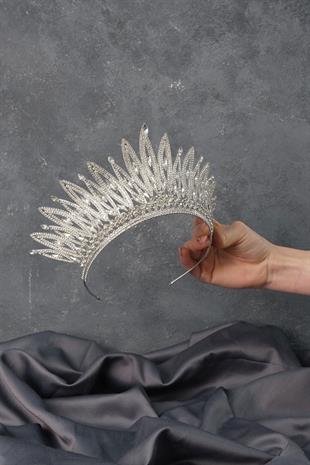 الجملة لارا ارتفاع نموذج تاج الزفاف