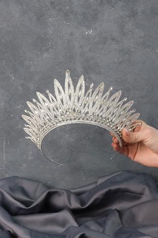 الجملة لارا ارتفاع نموذج تاج الزفاف