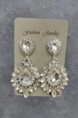 الجملة ليونيس نموذج تاج الزفاف وإسقاط الأقراط حجر المكوك