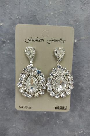 الجملة ليونيس نموذج تاج الزفاف والأقراط حجر المكوك