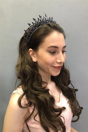 الجملة ليونيس نموذج أسود تاج الحناء الزفاف