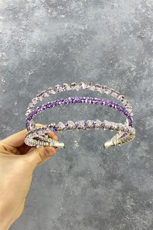 الجملة ليلك 3 الصف تصميم خاص الزفاف تاج الشعر التبعي