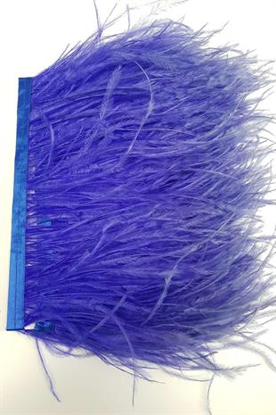 الجملة ريش نعام أزرق 1 متر