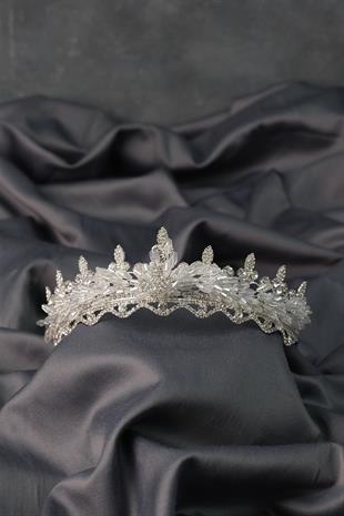 الجملة المكوك اللوز مطرز تاج الزفاف