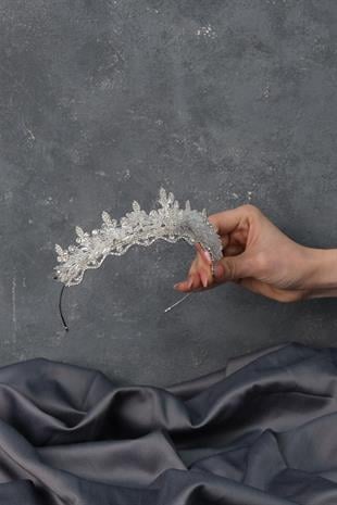 الجملة المكوك اللوز مطرز تاج الزفاف