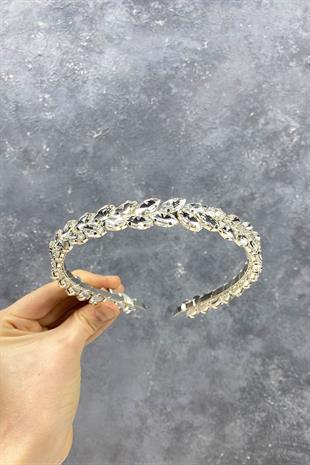 الجملة تصميم حجر المكوك الشعر التبعي تاج الزفاف