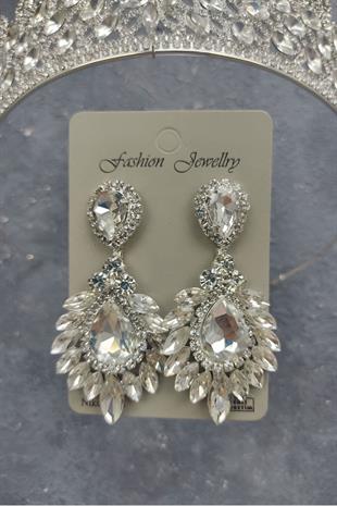 الجملة تاج الزفاف نموذج ميا وإسقاط الأقراط حجر المكوك