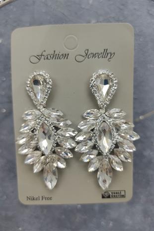 الجملة تاج الزفاف نموذج ميا وإسقاط الأقراط الحجر