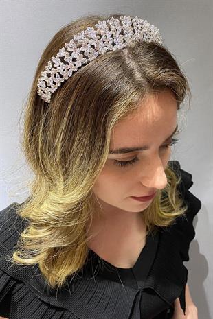 Wholesale Mila Zircon Bridal Crown and Earrings