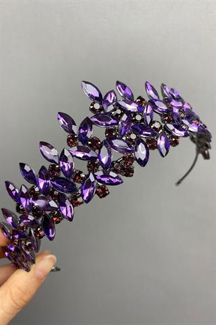 الجملة الأرجواني سوبرا نموذج تاج الحناء الزفاف