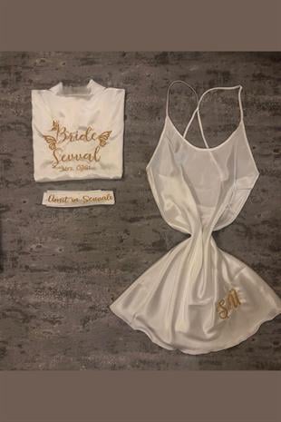 الجملة مجموعة ثوب العروس خلع الملابس شخصية مطرزة