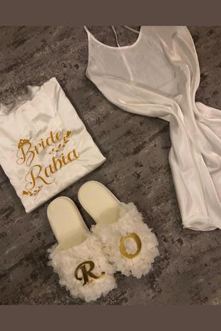 الجملة المطرزة تصميم خاص العروس مجموعة ثوب خلع الملابس