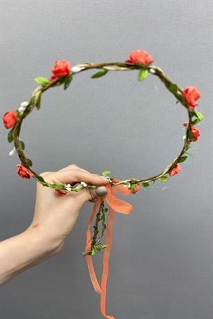 الجملة ورقة زهرة الرمان روز وأوراق التاج وصيفه الشرف وتاج الأطفال هدية