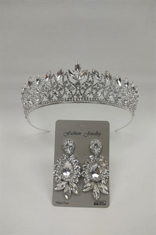 الجملة نيفا نموذج الزفاف ولي العهد والأقراط حجر قطرة المكوك