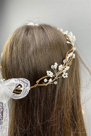 الجملة تصميم خاص تاج الزفاف اليدوية وإكسسوارات الشعر مع اللؤلؤ والزهور