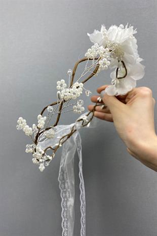 الجملة تصميم خاص تاج الزفاف اليدوية وإكسسوارات الشعر مع اللؤلؤ والزهور