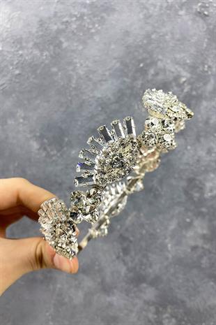 الجملة تصميم خاص كامل تاج الزفاف الحجر