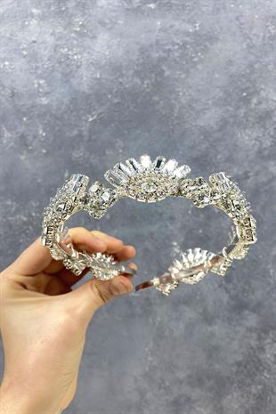 الجملة تصميم خاص كامل تاج الزفاف الحجر