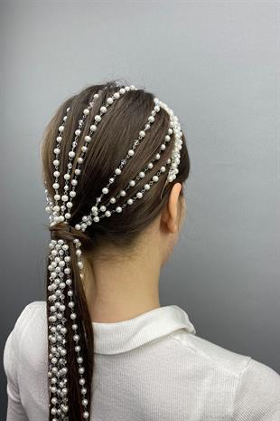 الجملة تاج الزفاف تصميم خاص مع ملحقات الشعر اللؤلؤ