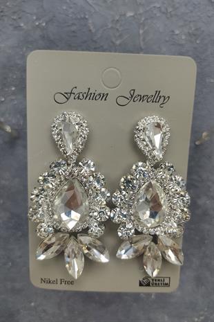 الجملة بيغاسي نموذج تاج الزفاف والأقراط حجر قطرة المكوك