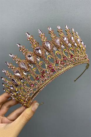 الجملة الذهب الوردي الحناء نموذج الزفاف الحناء التاج