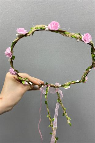 الجملة الوردي ورقة روز وأوراق التاج وصيفة الشرف وتاج الأطفال هدية