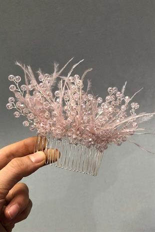 الجملة مسحوق الكريستال الريش مشط الشعر التبعي