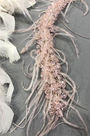 الجملة مسحوق الرياح كريستال ريشة عمامة والشعر التبعي