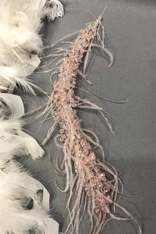 الجملة مسحوق الرياح كريستال ريشة عمامة والشعر التبعي