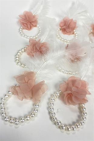 الجملة مسحوق الريشة اللؤلؤ وصيفه الشرف سوار 10 قطعة