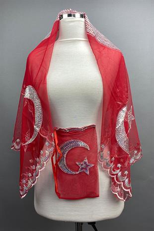 الجملة الترتر القمر ستار العريس غطاء-الجندي غطاء