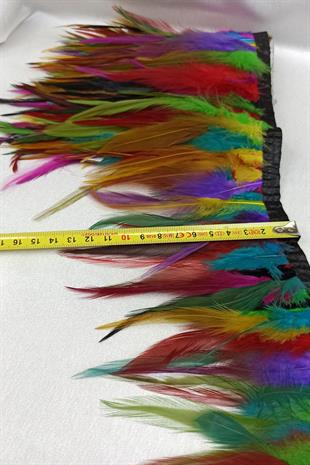 الجملة ريشة الديك الملونة